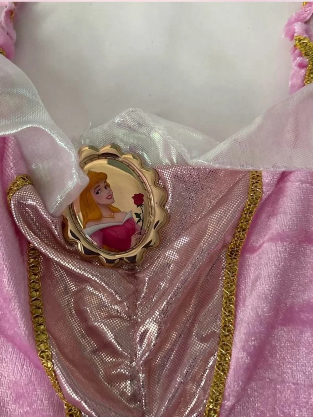 Disney Princess Aurora Pink and Gold Girls' Dress Costume